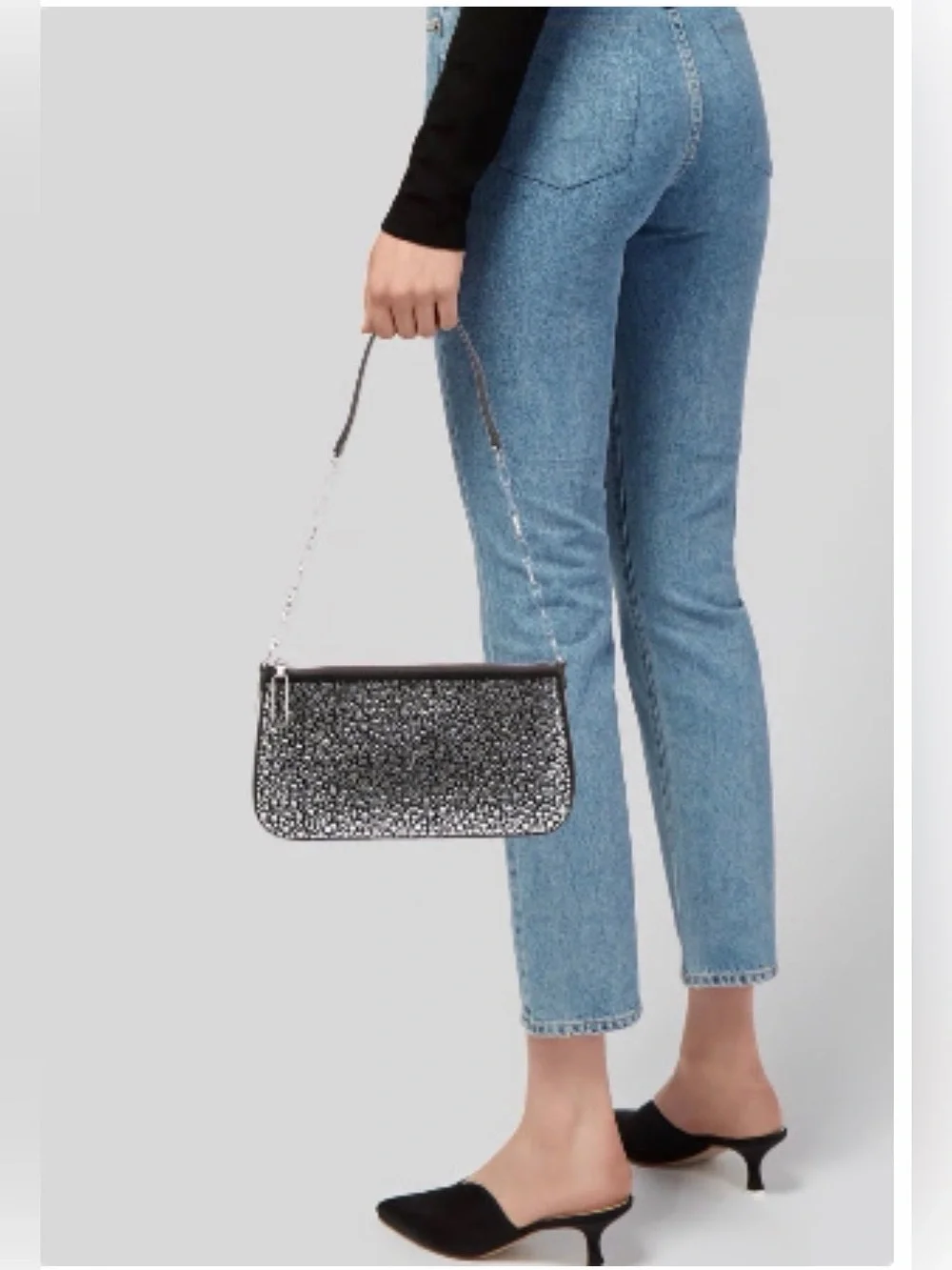 NWT Michael Kors Empire Rhinestone Shoulder Bag
